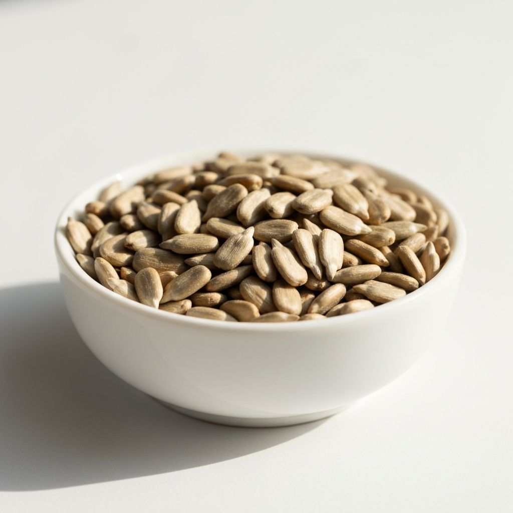 Raw sunflower seeds representing nutrient-dense foods